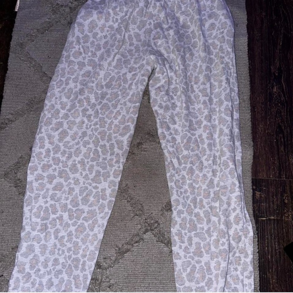 Cheetah print sweatpants